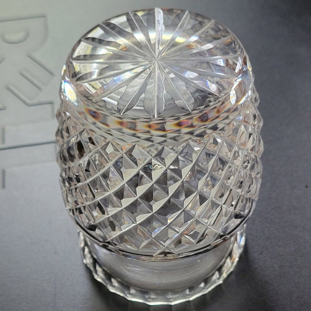Waterford Crystal Alana Preserve Honey Jam Jar 4" Tall Small Open Pot ~ No Lid ~ - Picture 8 of 9